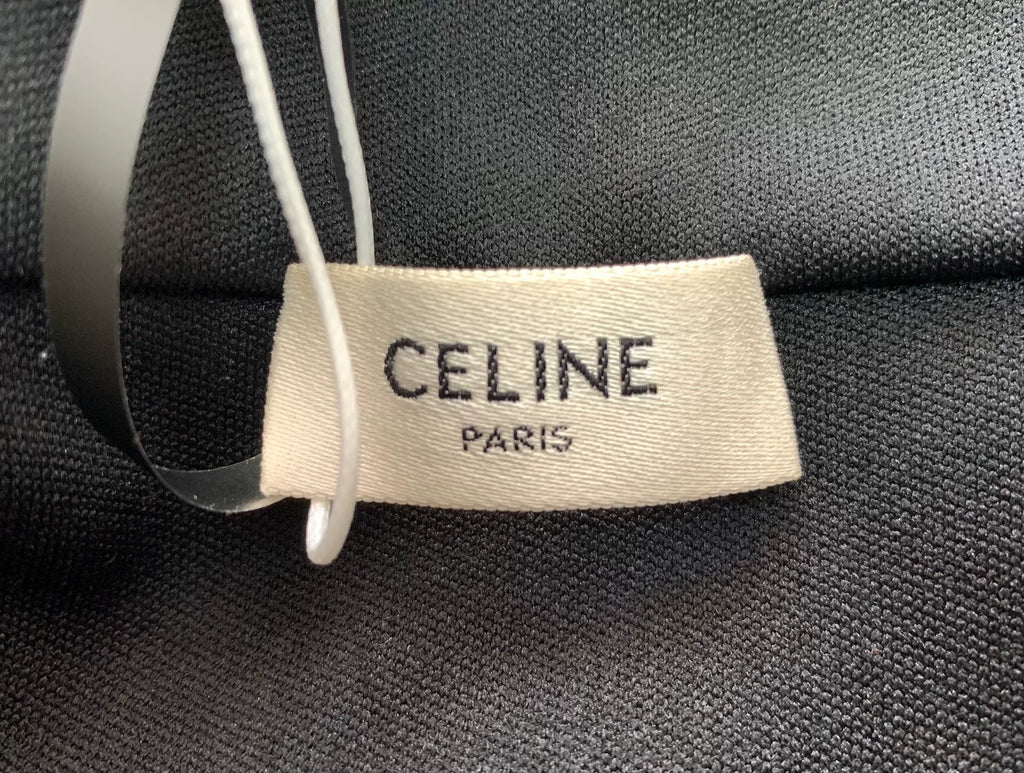 Celine SS23 Black Scale Arc de Triomphe Stand-Collar Jacket