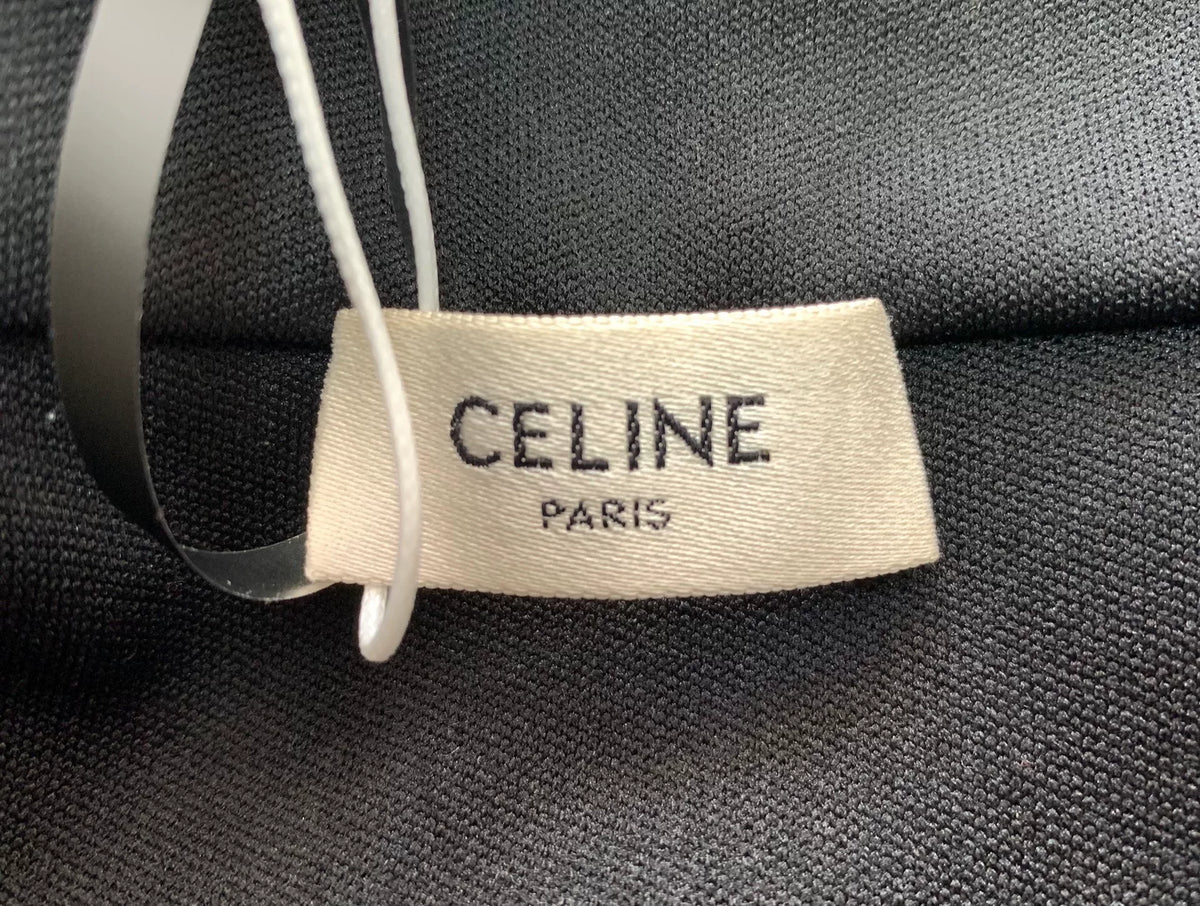 Celine SS23 Black Scale Arc de Triomphe Stand-Collar Jacket
