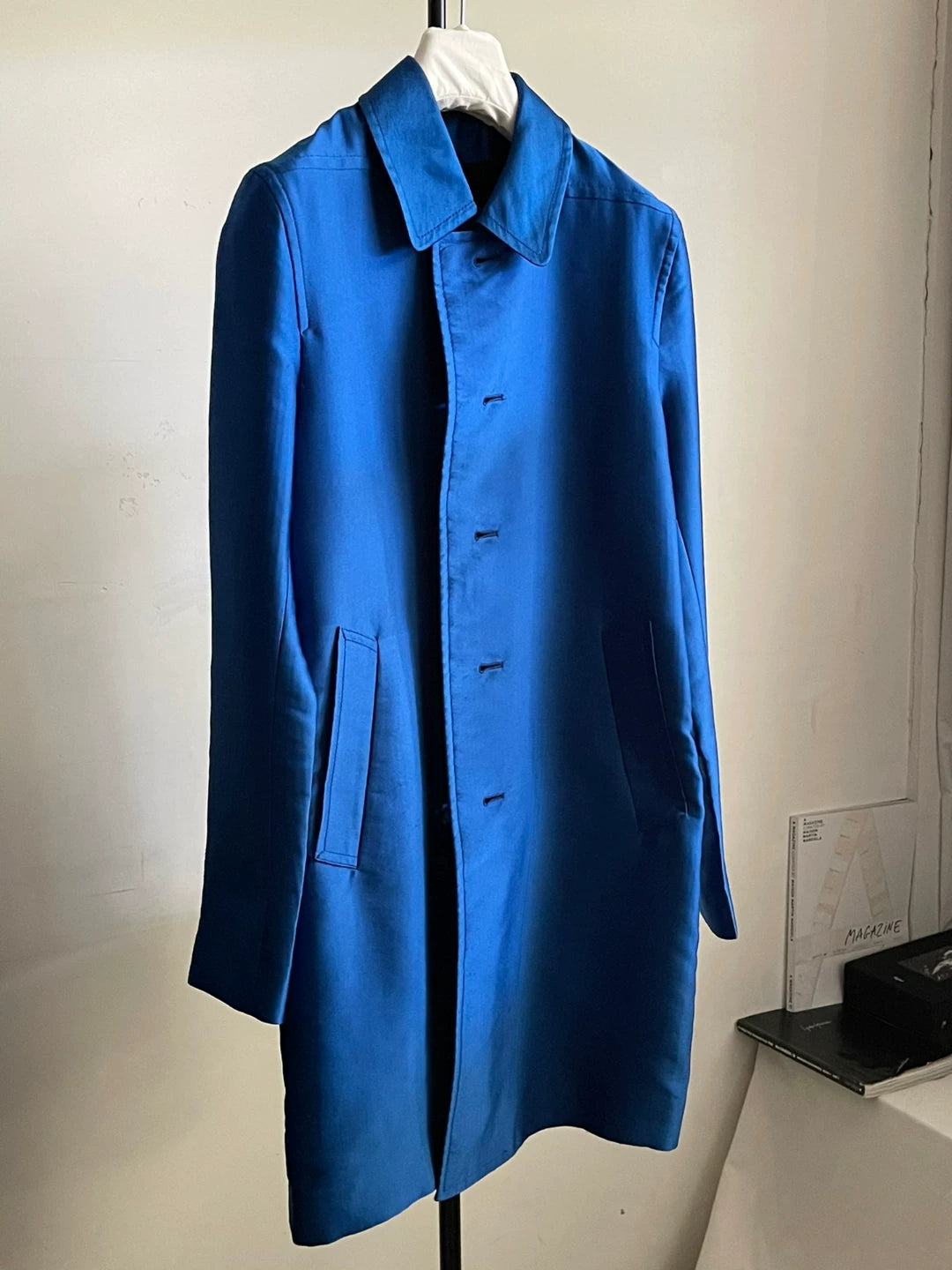 Ann Demeulemeester FW12 Electric Blue Cupro Jacket