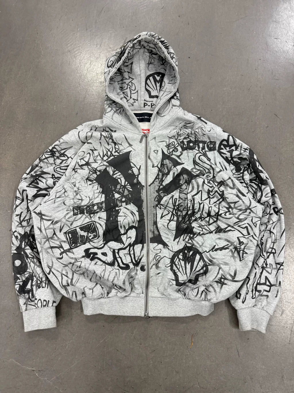 Sick Dog X Mowalola Dragon Embroidered Zip-Up Jacket
