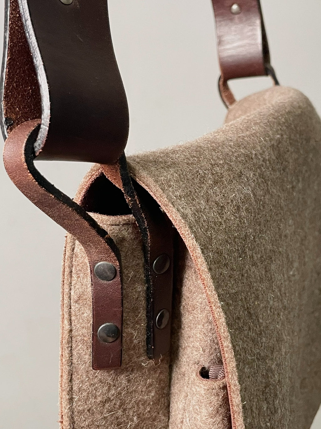 Dries van Noten Wool Messenger Bag