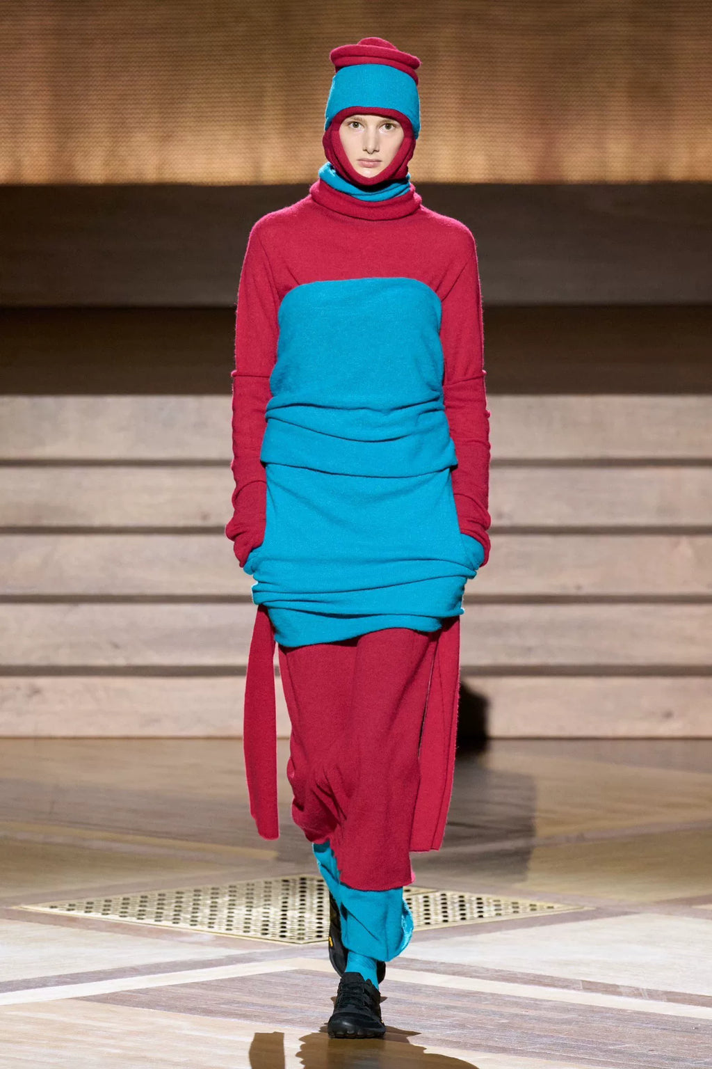 Issey Miyake 24AW Color-Block Knit Dress - Devines