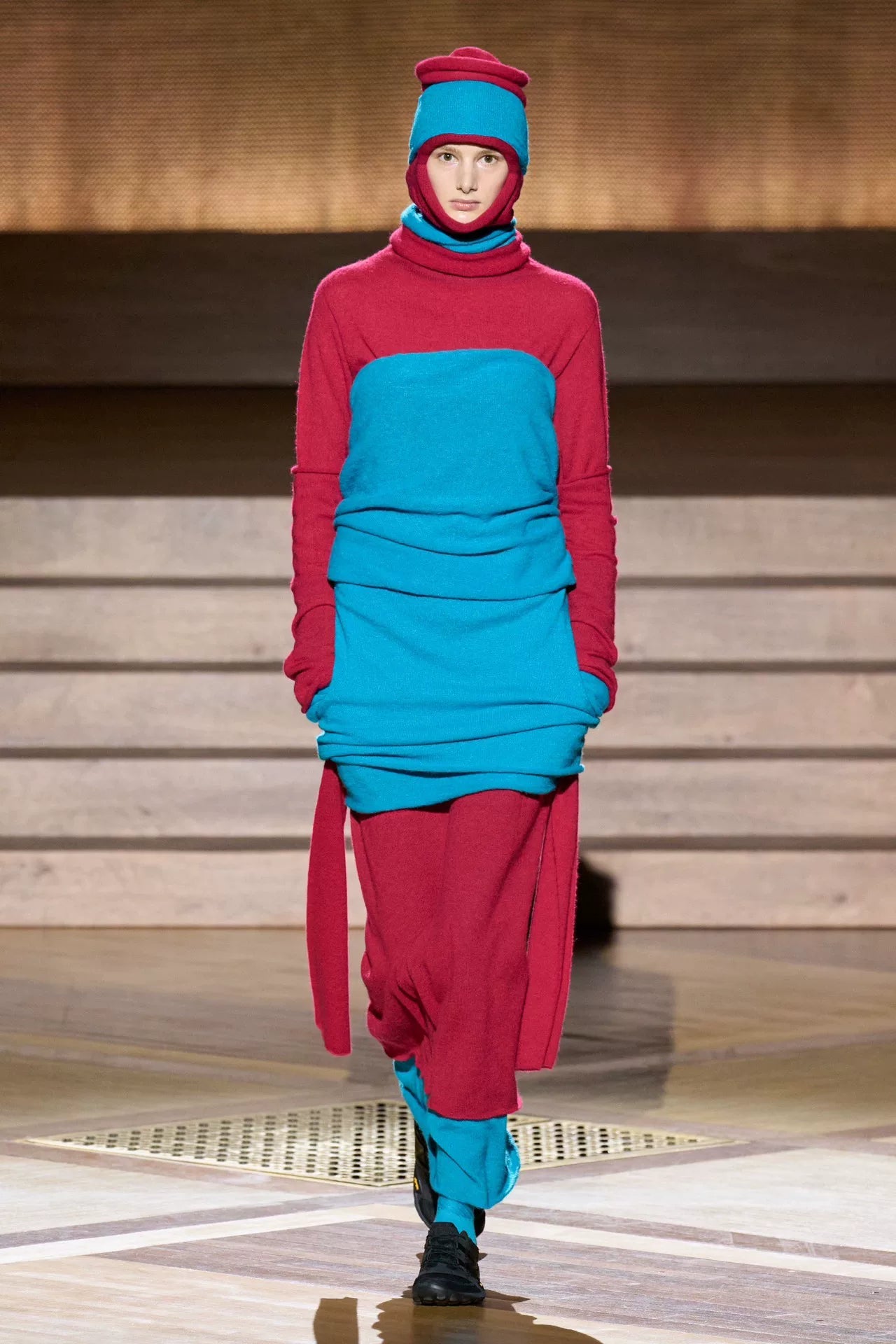Issey Miyake 24AW Color-Block Knit Dress - Devines