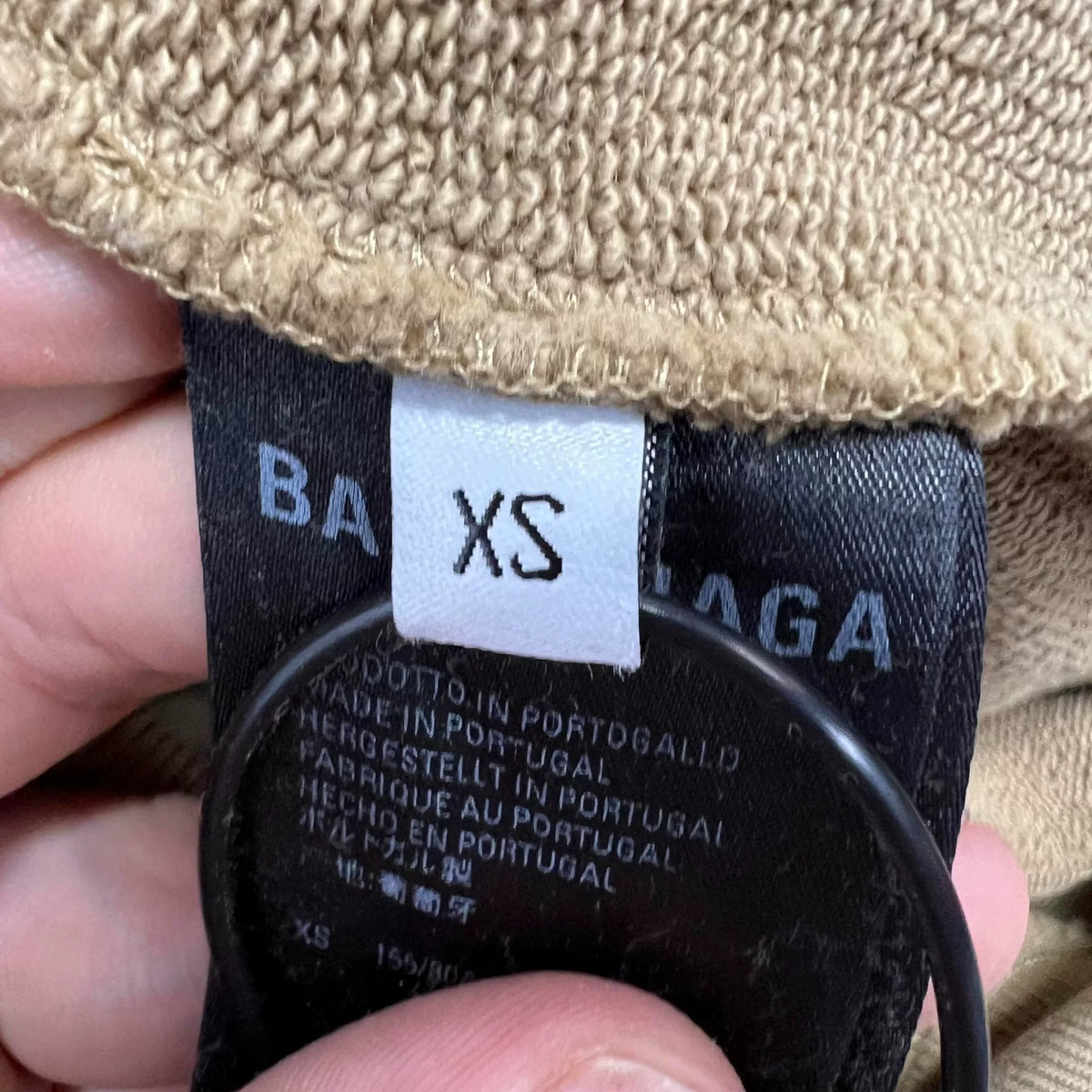 Balenciaga Wheat Double B Embroidered Logo Sweater