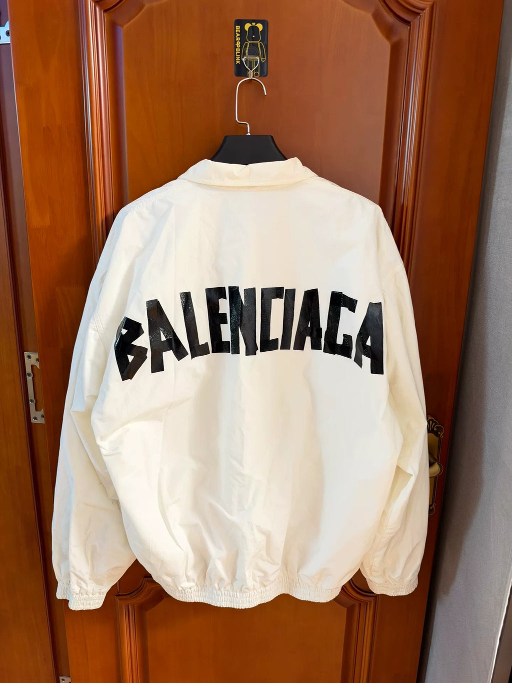 Balenciaga White Tape Print Jacket