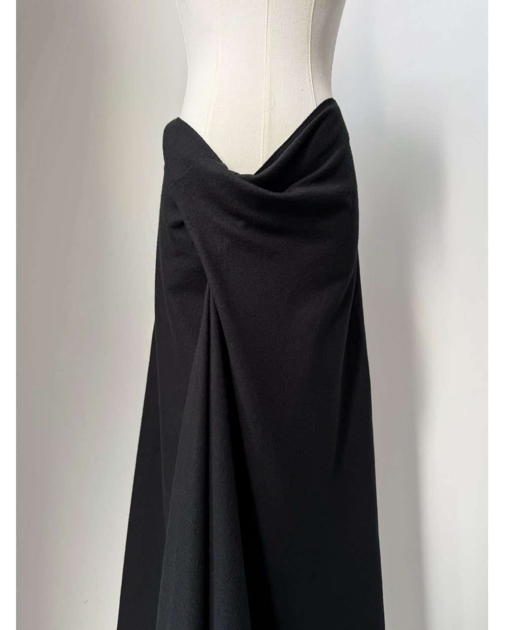 Issey Miyake Midi Wool Skirt