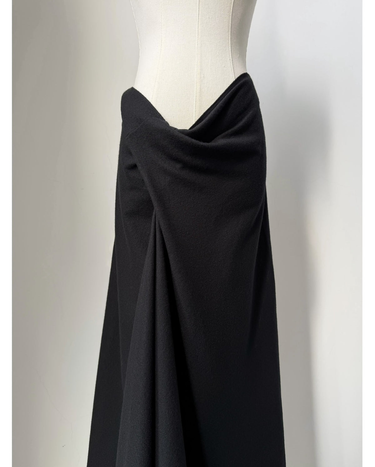 Issey Miyake Midi Wool Skirt