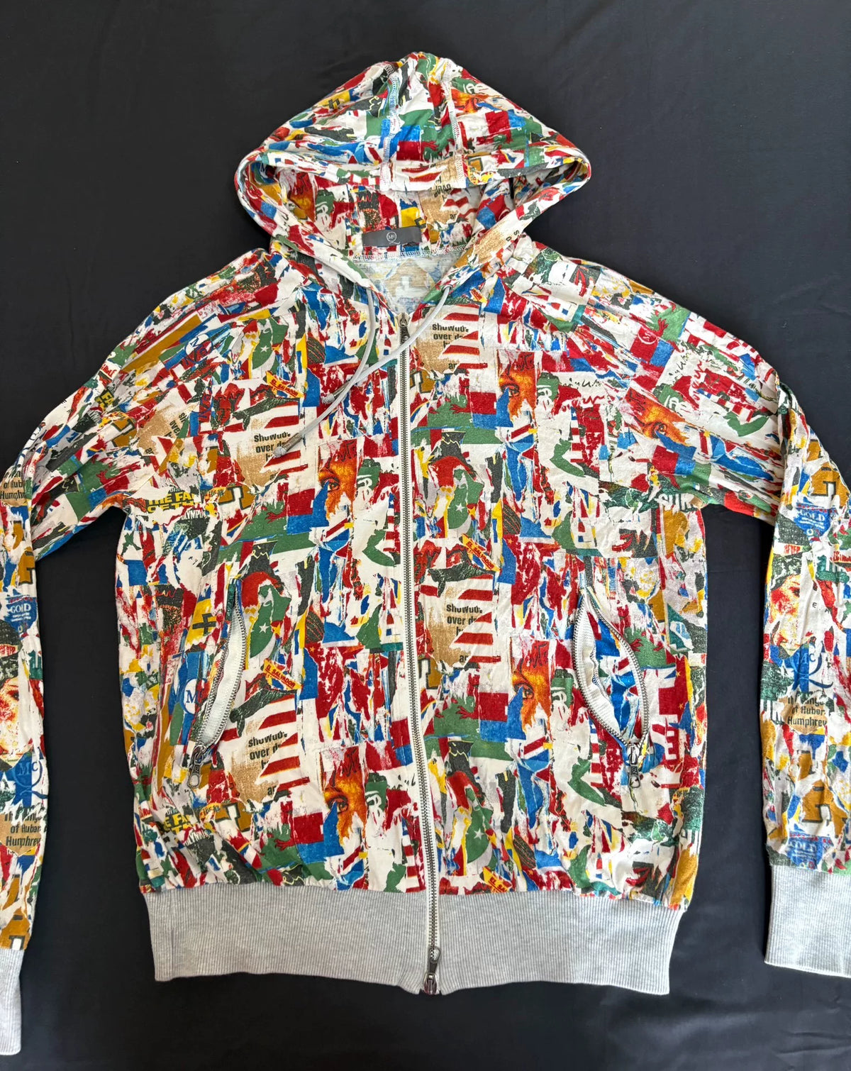 ALEXANDER MCQUEEN printed sweatshirt jacket