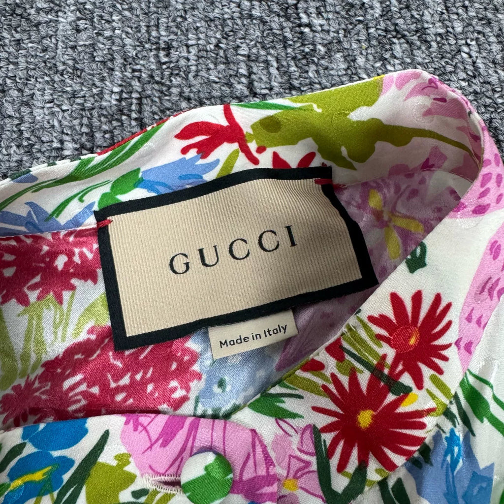 Gucci Long Sleeve Floral Dress