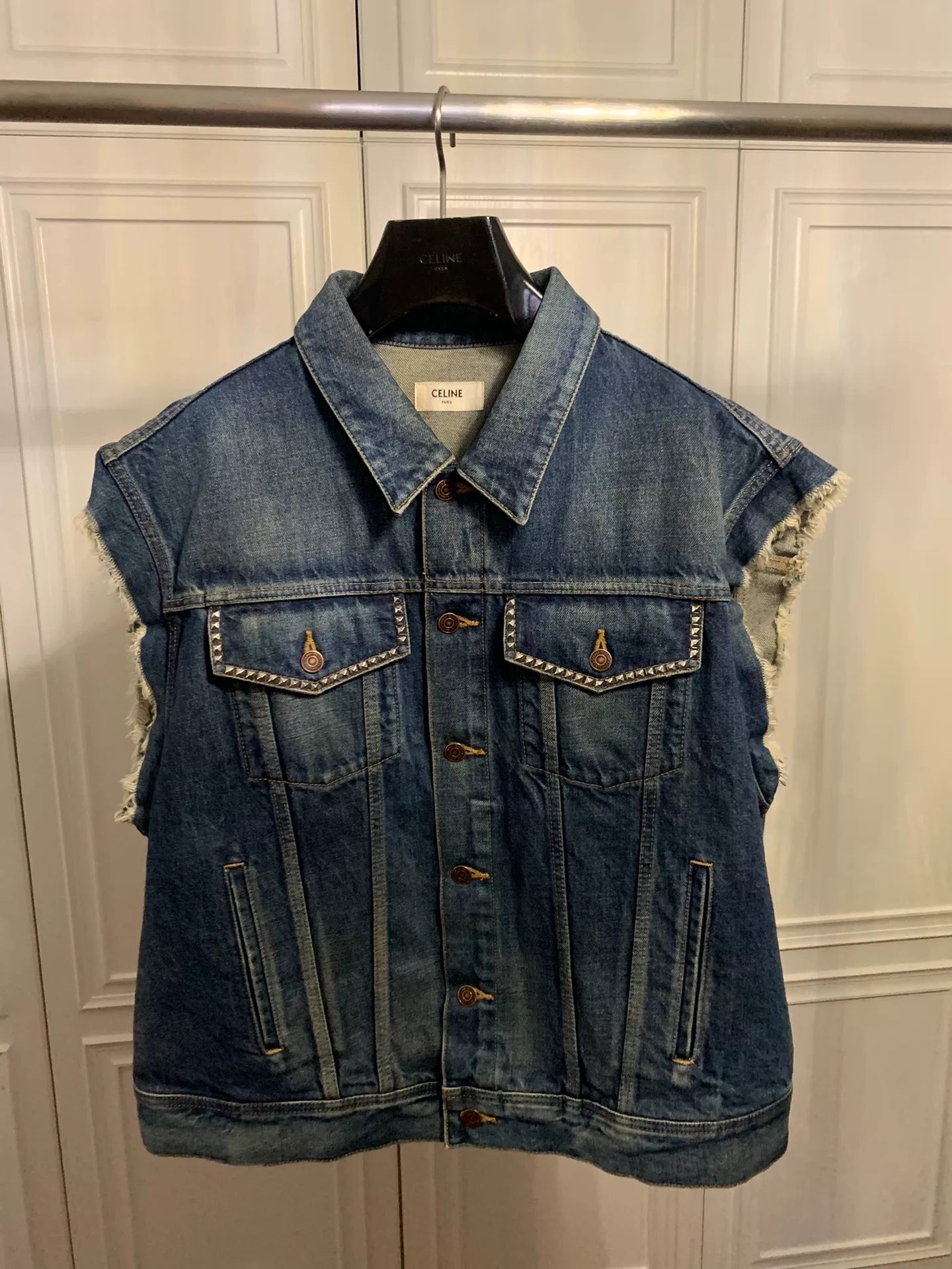 Celine 22SS Studded Denim Jacket