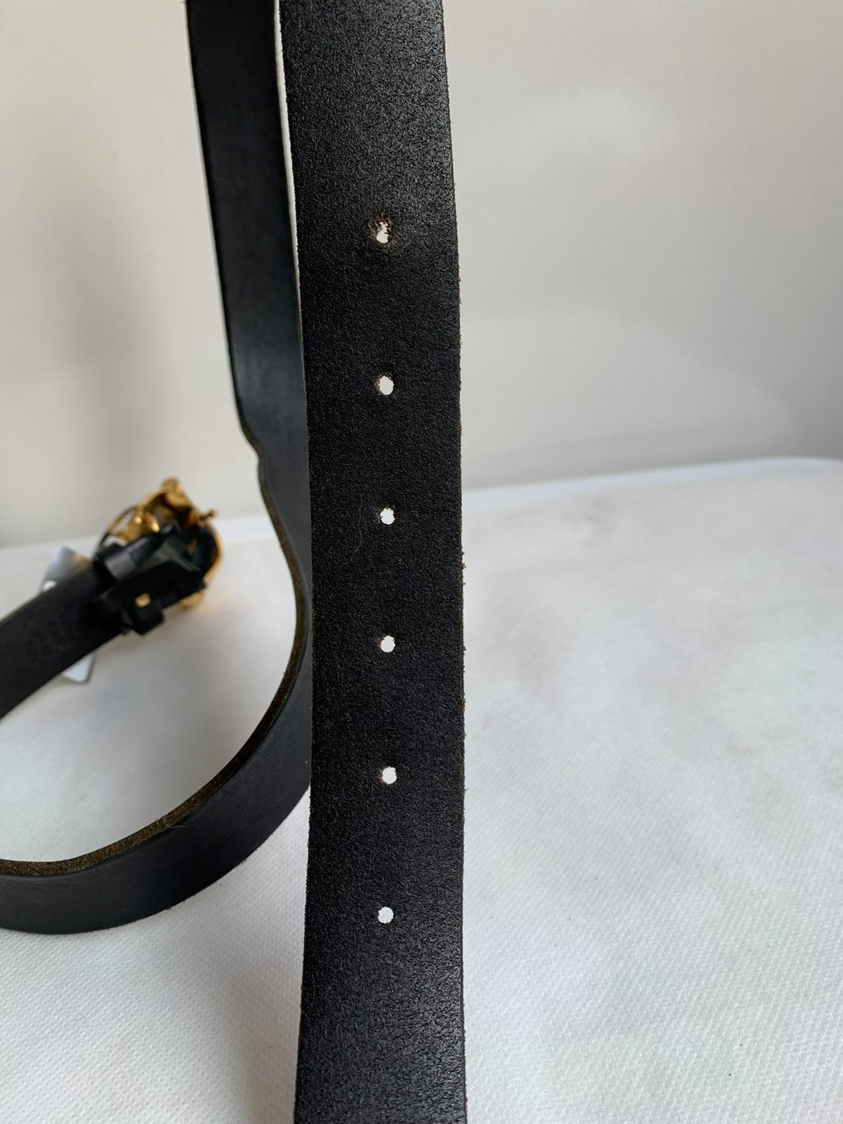 Gucci Black Tiger Head Buckle Belt