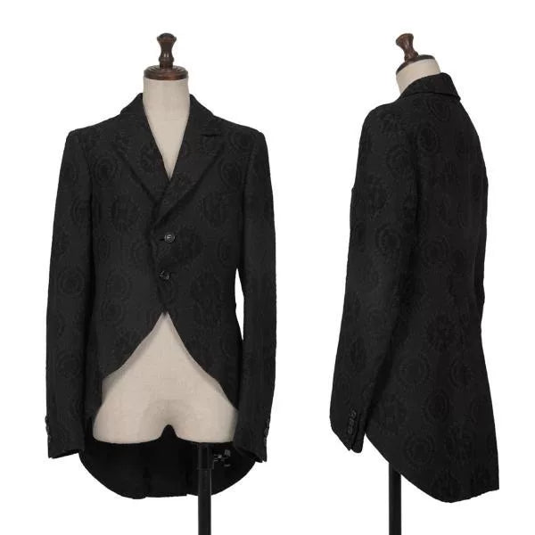 COMME des GARCONS Vintage Black Jacquard Tuxedo Jacket
