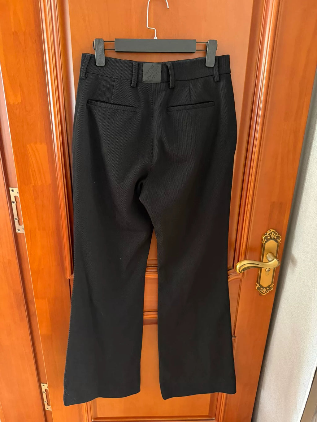 Louis Vuitton Black Micro-Flare Trousers