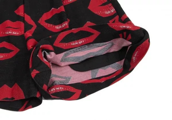 Issey Miyake Vintage Lip Print Shorts