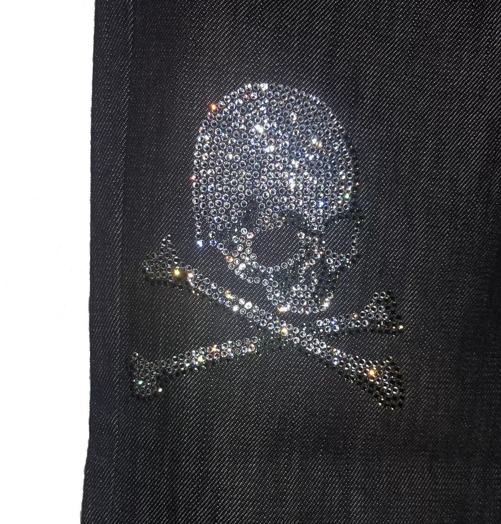 Mastermind Japan Rhinestone Mainline 14SS Gold Isetan On Jeans
