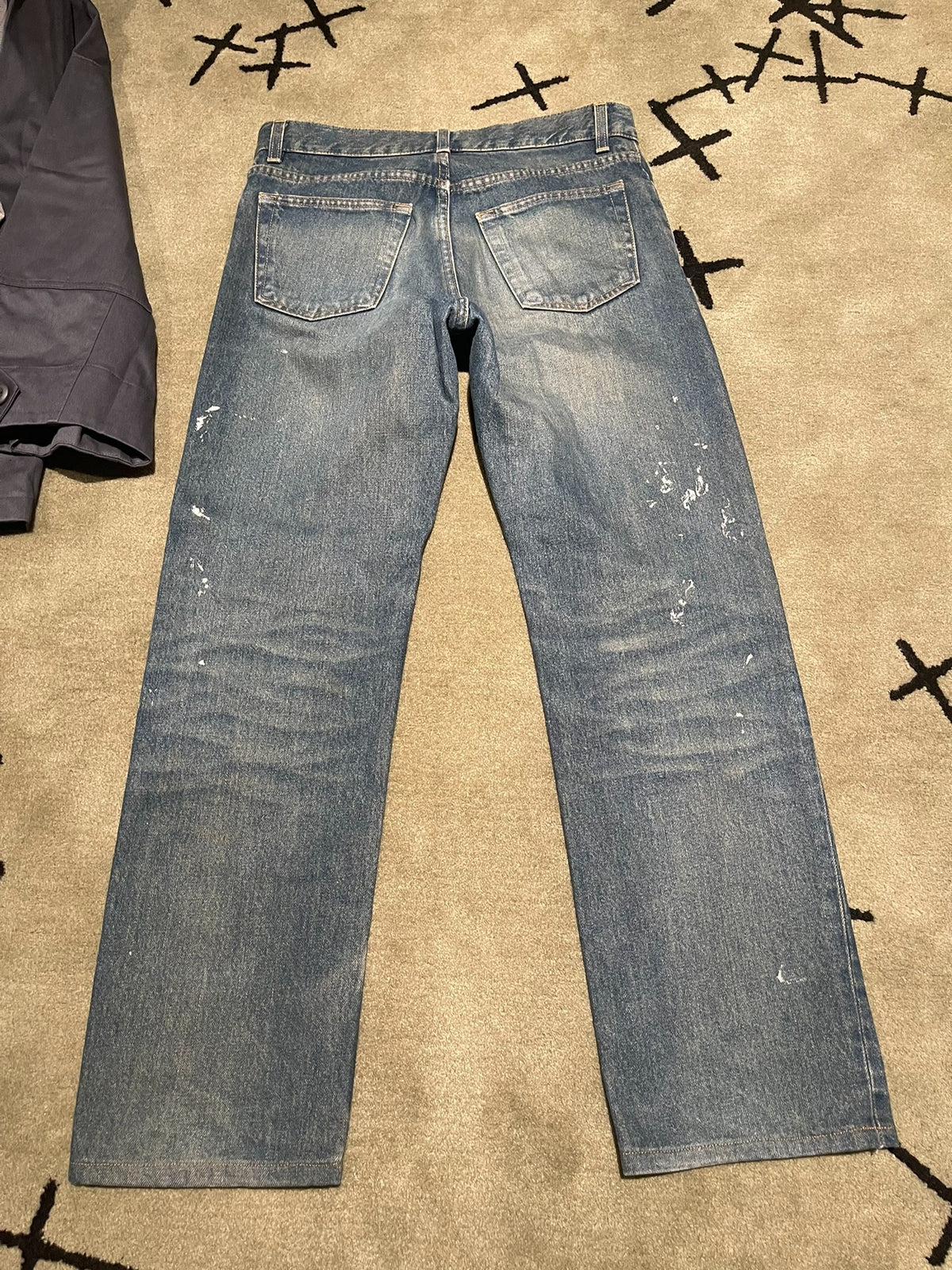 Helmut Lang AW99 Painted Denim Jeans