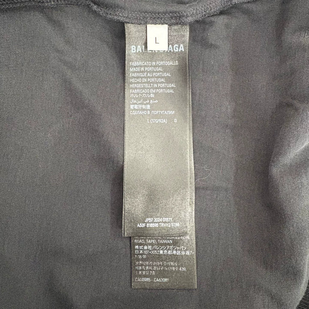 Balenciaga Black 3B Distressed Hole Sweater