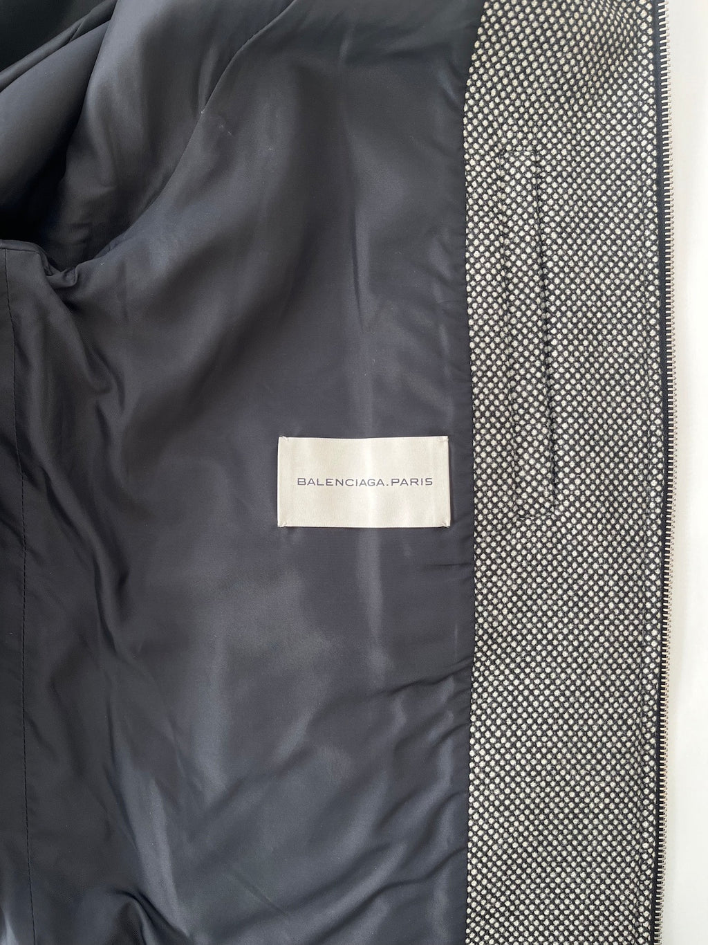 Balenciaga AW12 Wool Zip-Up Jacket