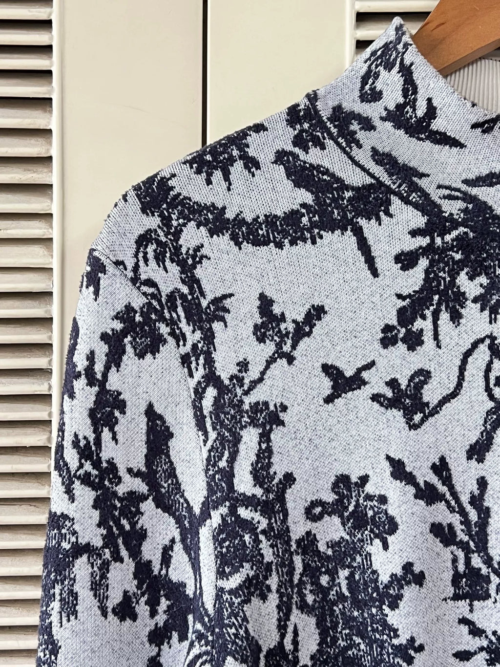 Dior Black White Jacquard Top