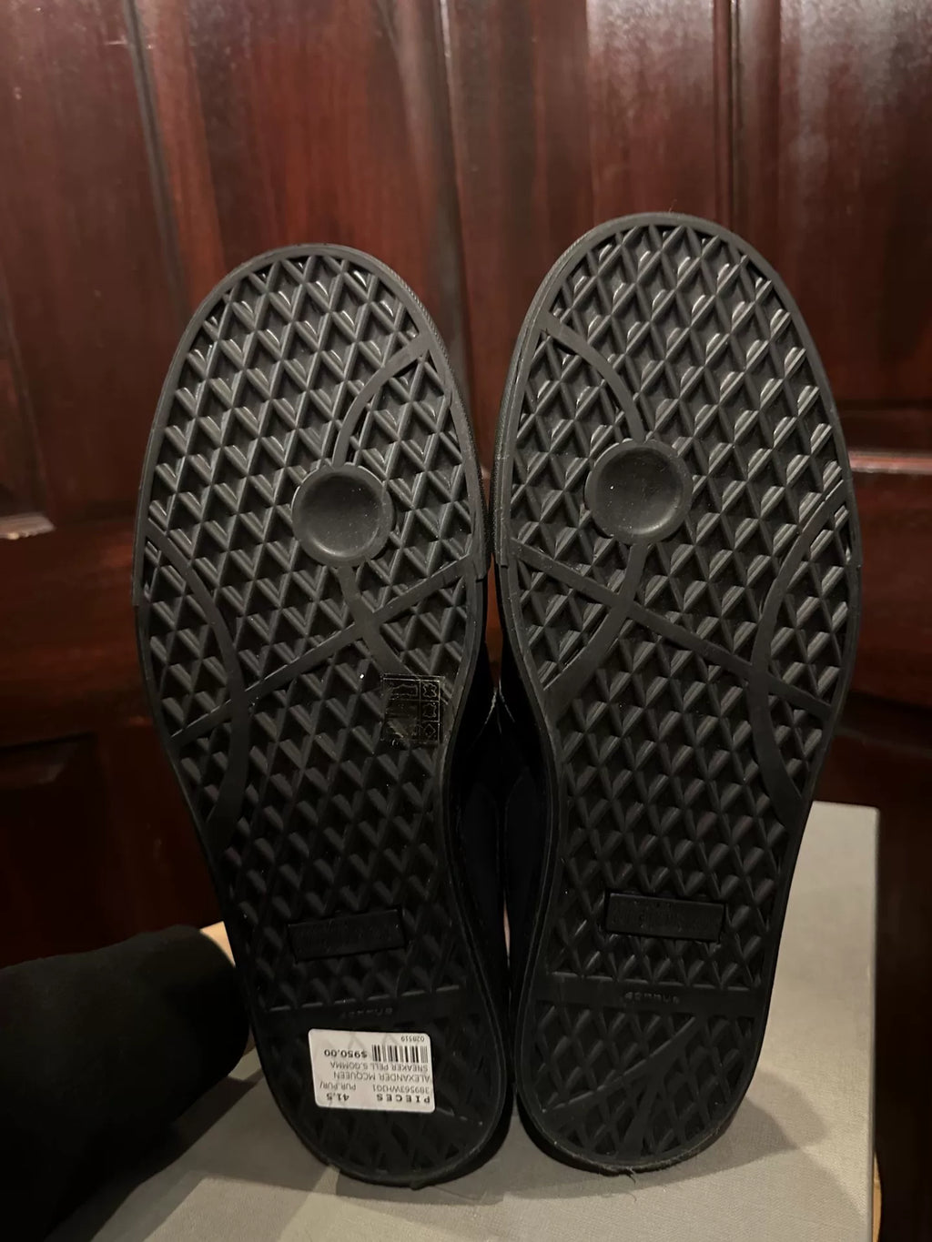 Alexander McQueen Deep Purple 3M Reflective Polka Dot Skull Boots