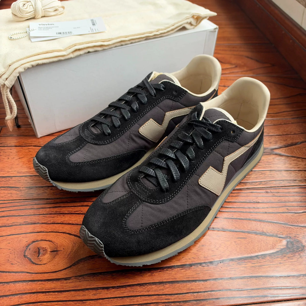visvim SS26 FKT Runner Black Sneakers