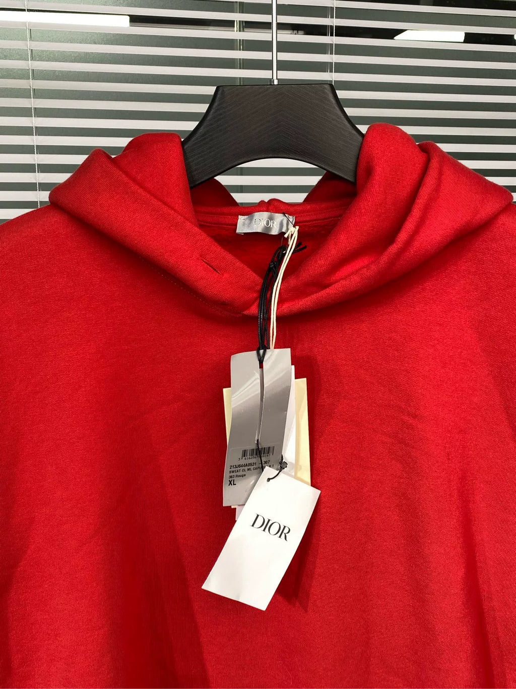 Dior Kenny Scharf Hooded Embroidered Red Hoodie