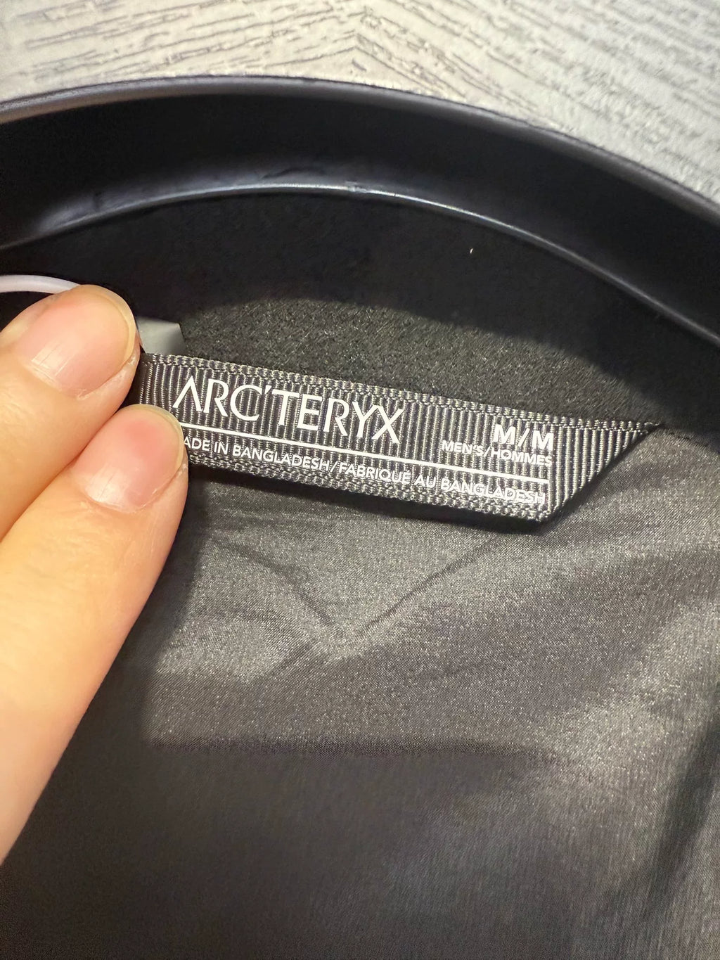 Arc'teryx Black Stand-Collar Cotton Jacket