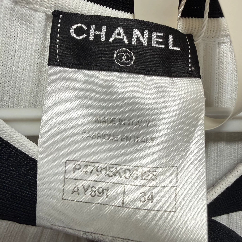 Chanel Butterfly Knit Short Sleeve Top