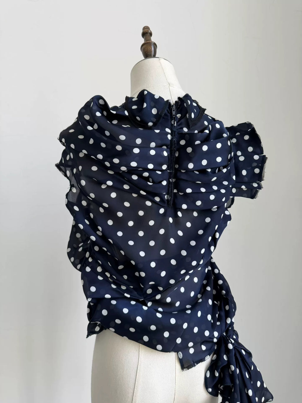 Comme Des Garcons Rei Kawakubo 2011 Main Line Deformed Polka Dot Top