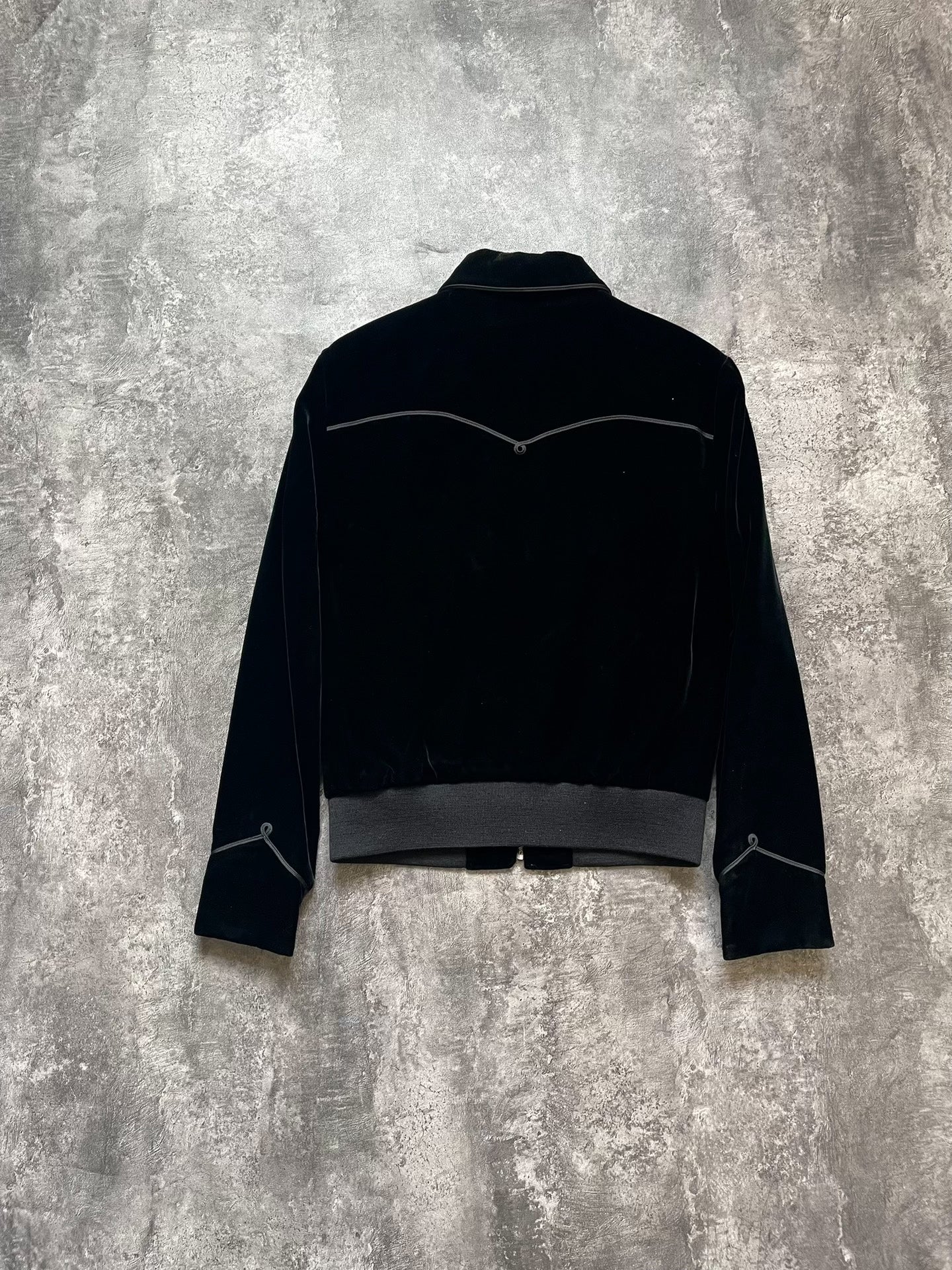 Saint Laurent FW16 Black Velvet Court Jacket