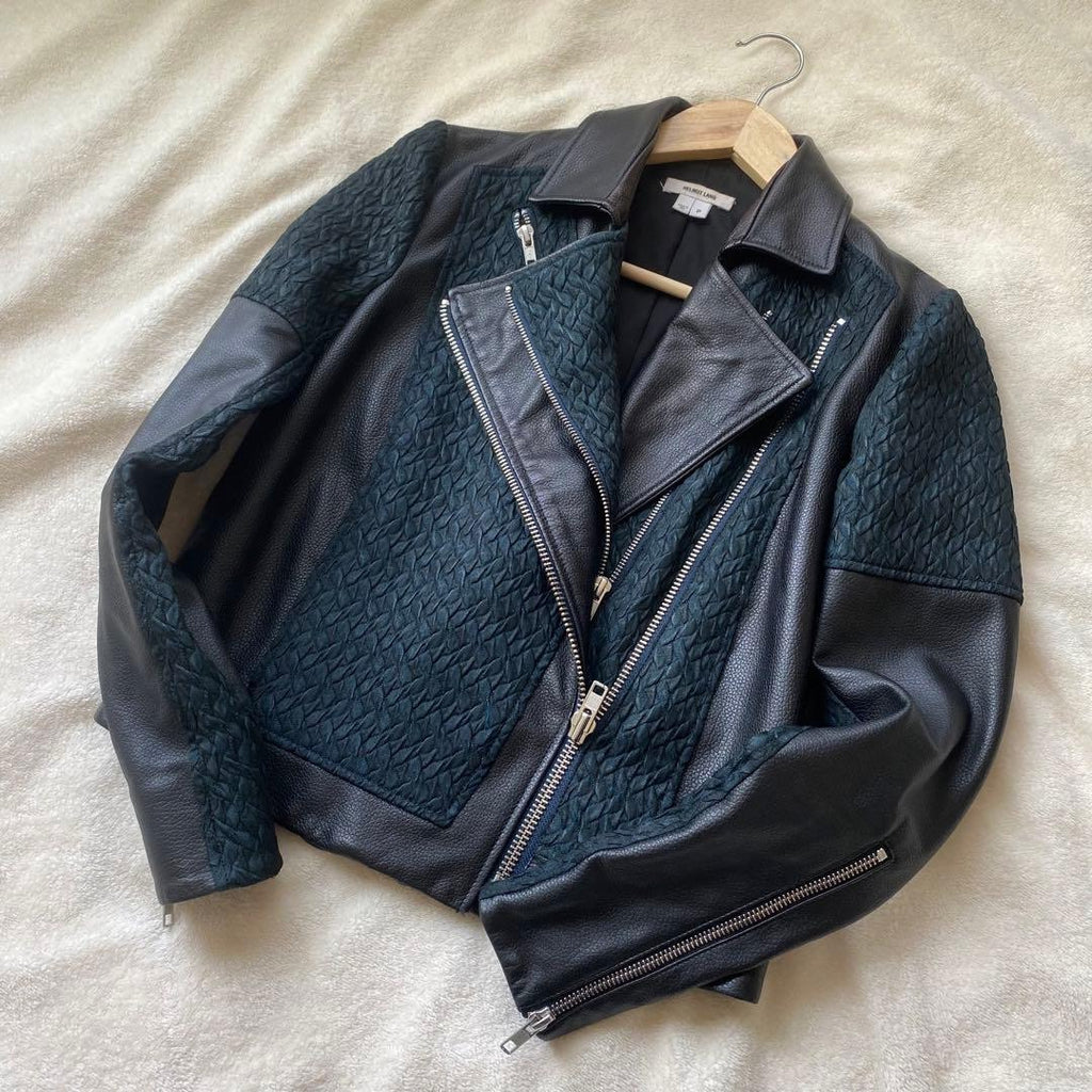 Helmut Lang Lambskin Zip-Up Jacket