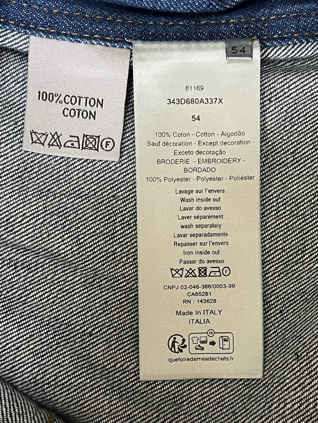 Dior Men's Denim Vest