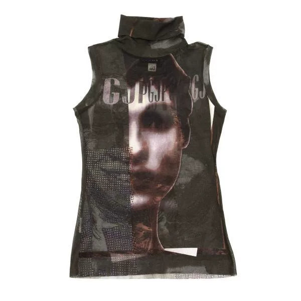 Jean Paul Gaultier Vintage Portrait Mesh Top