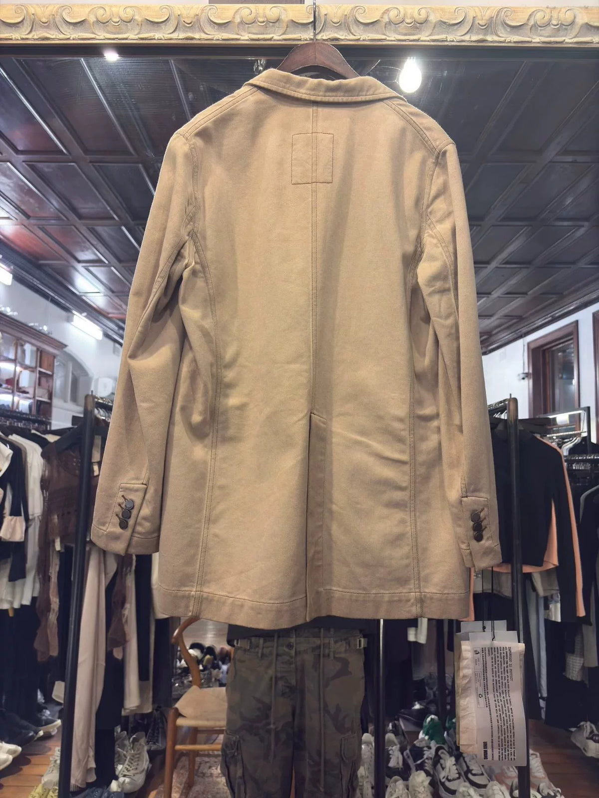 Uma Wang SS25 Tan Jane Ombre Canvas Blazer