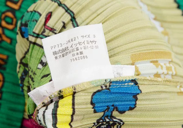 Issey Miyake Vintage Green Ludo Pleated Top
