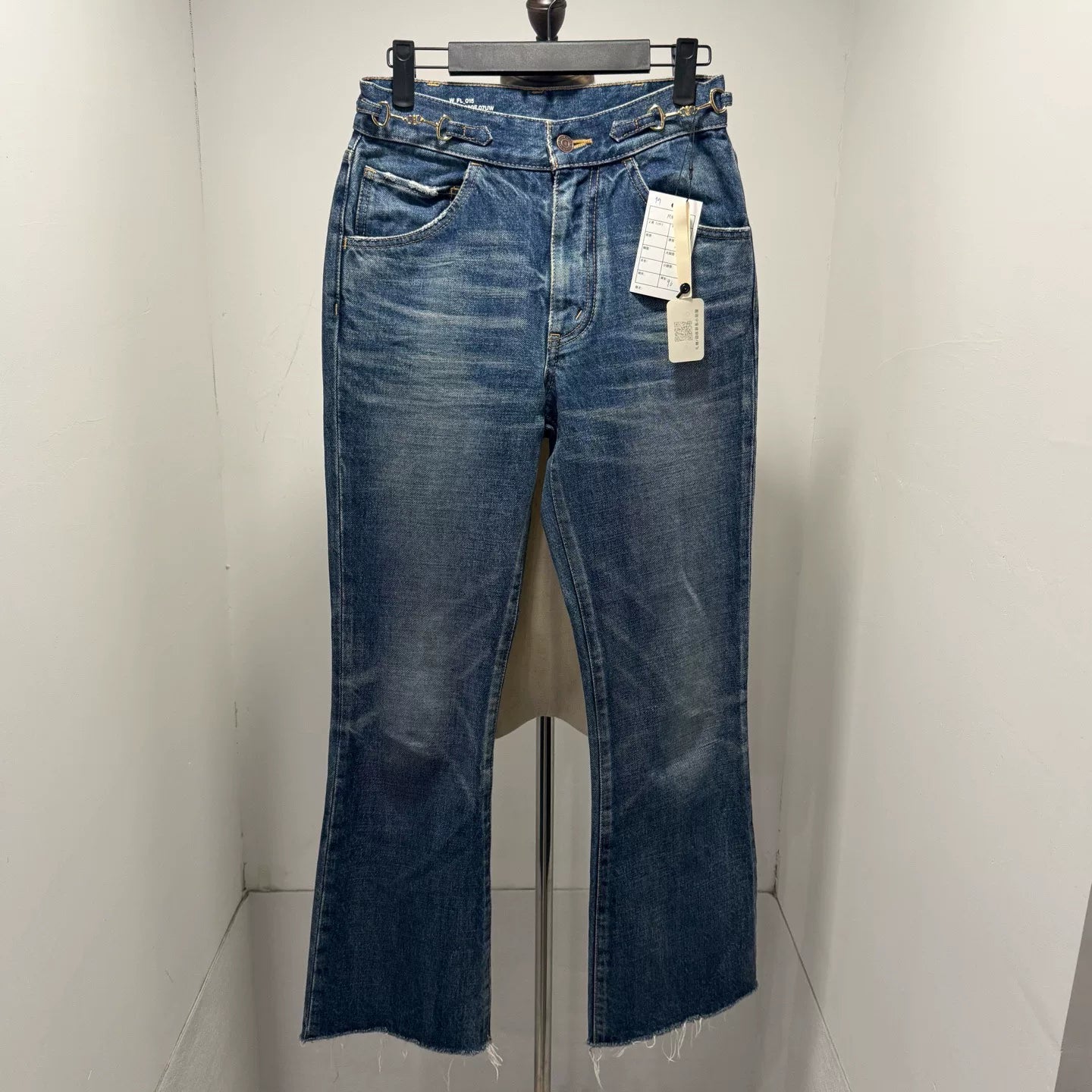Celine Triomphe Gold Buckle Jeans
