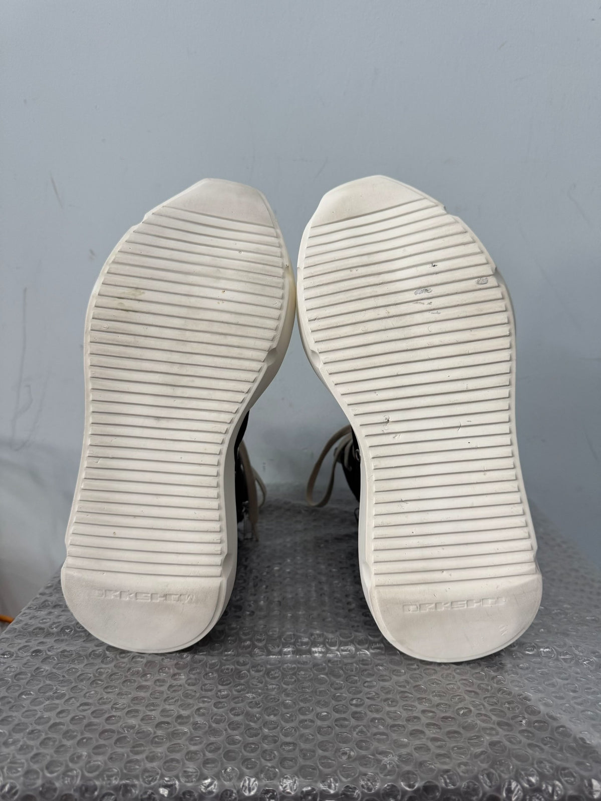 Rick Owens Drkshdw Abstract Print High-Top Sneakers