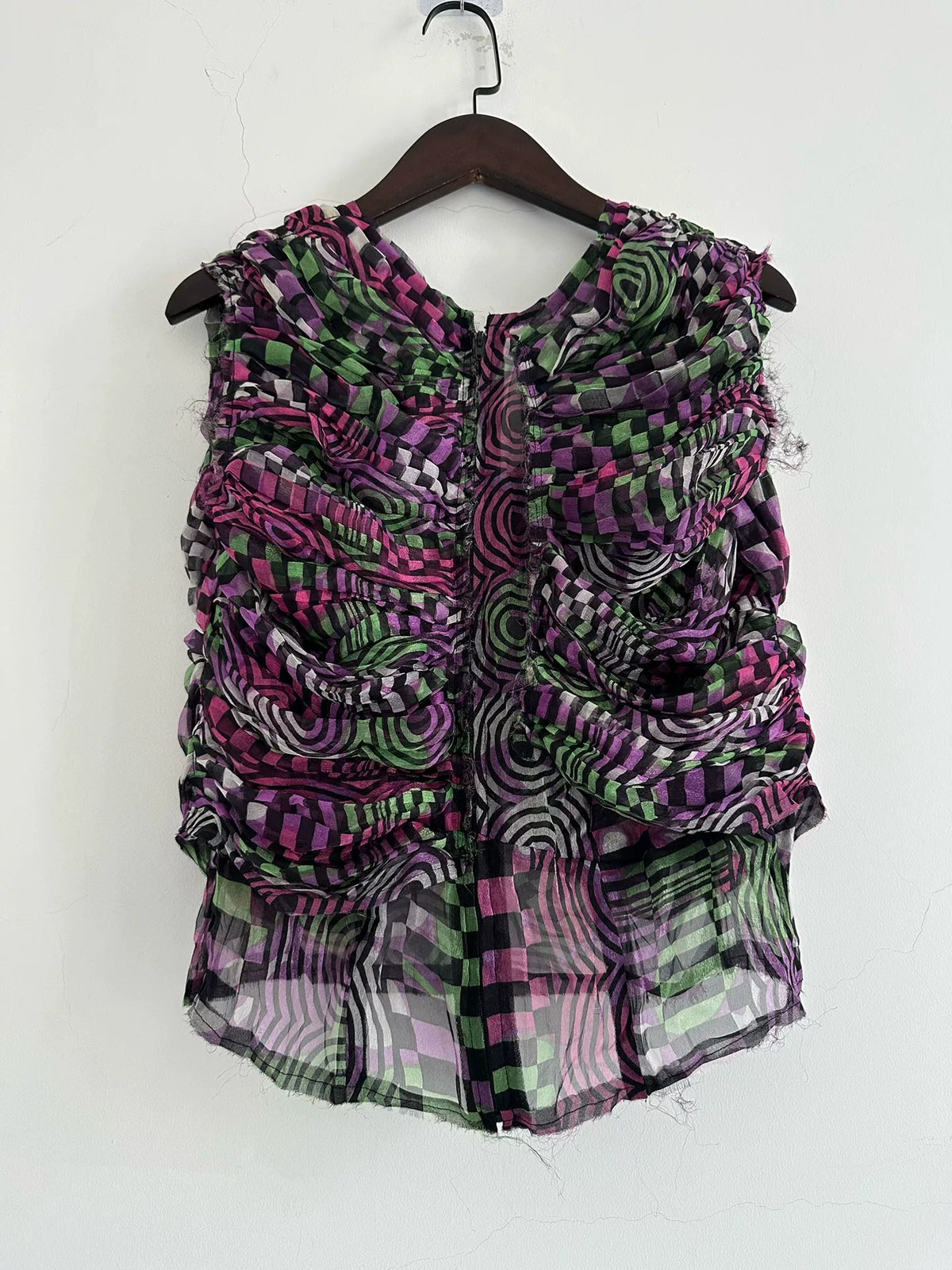 Comme Des Garcons 2001 Runway Plaid Top