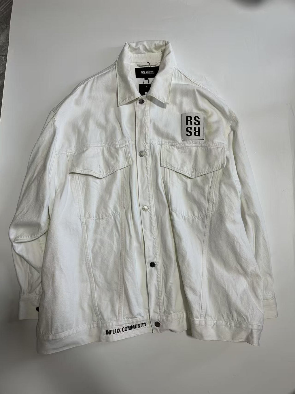 Raf Simons SS21 Leather Patch Jacket
