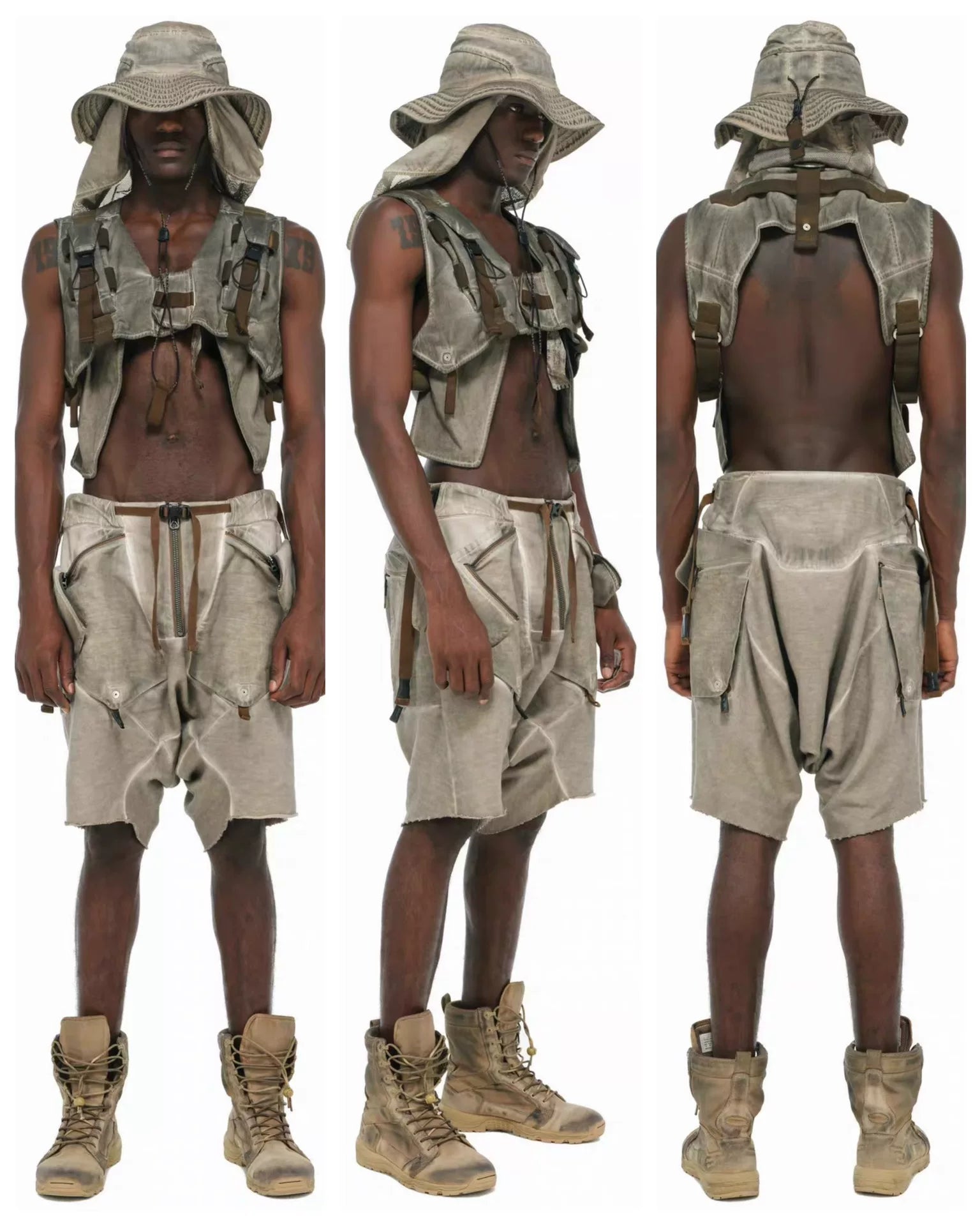 Hamcus Gray Bucket Hat
