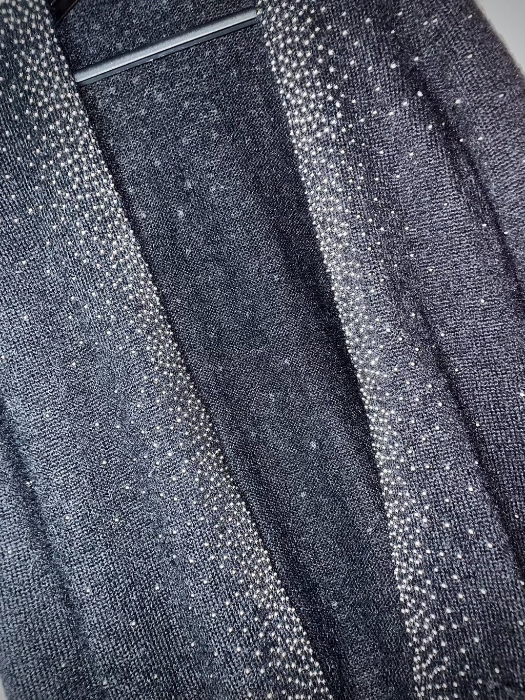 Saint Laurent SS16 Mohair Rhinestone Studded Cardigan