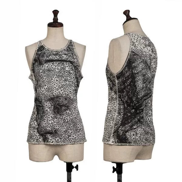 Jean Paul Gaultier Vintage Black Portrait Illusion Top