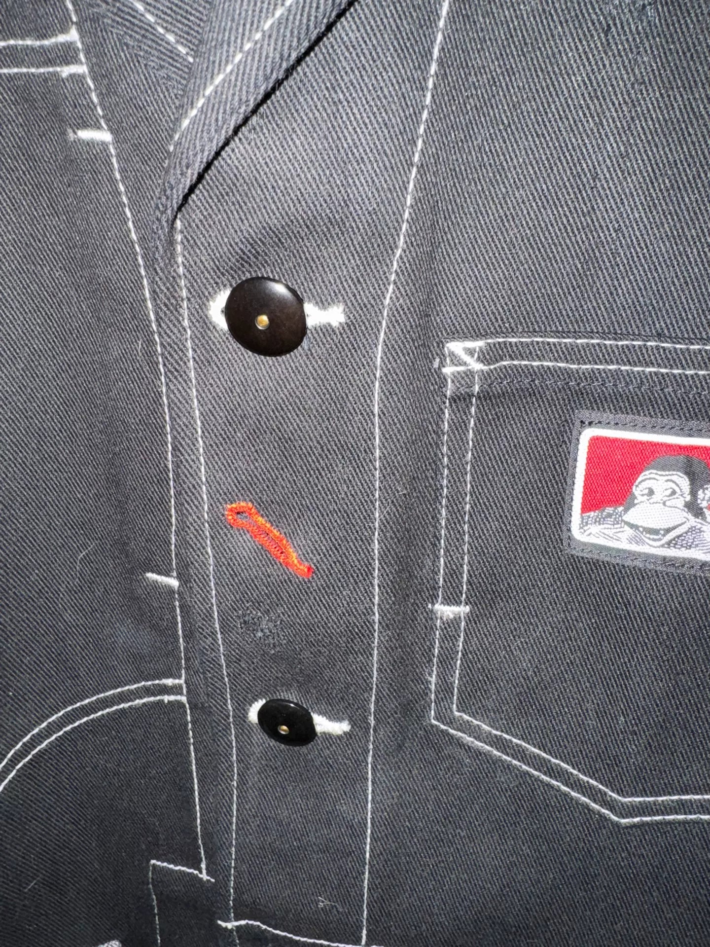 Junya Watanabe Man Denim Color-Block Suit