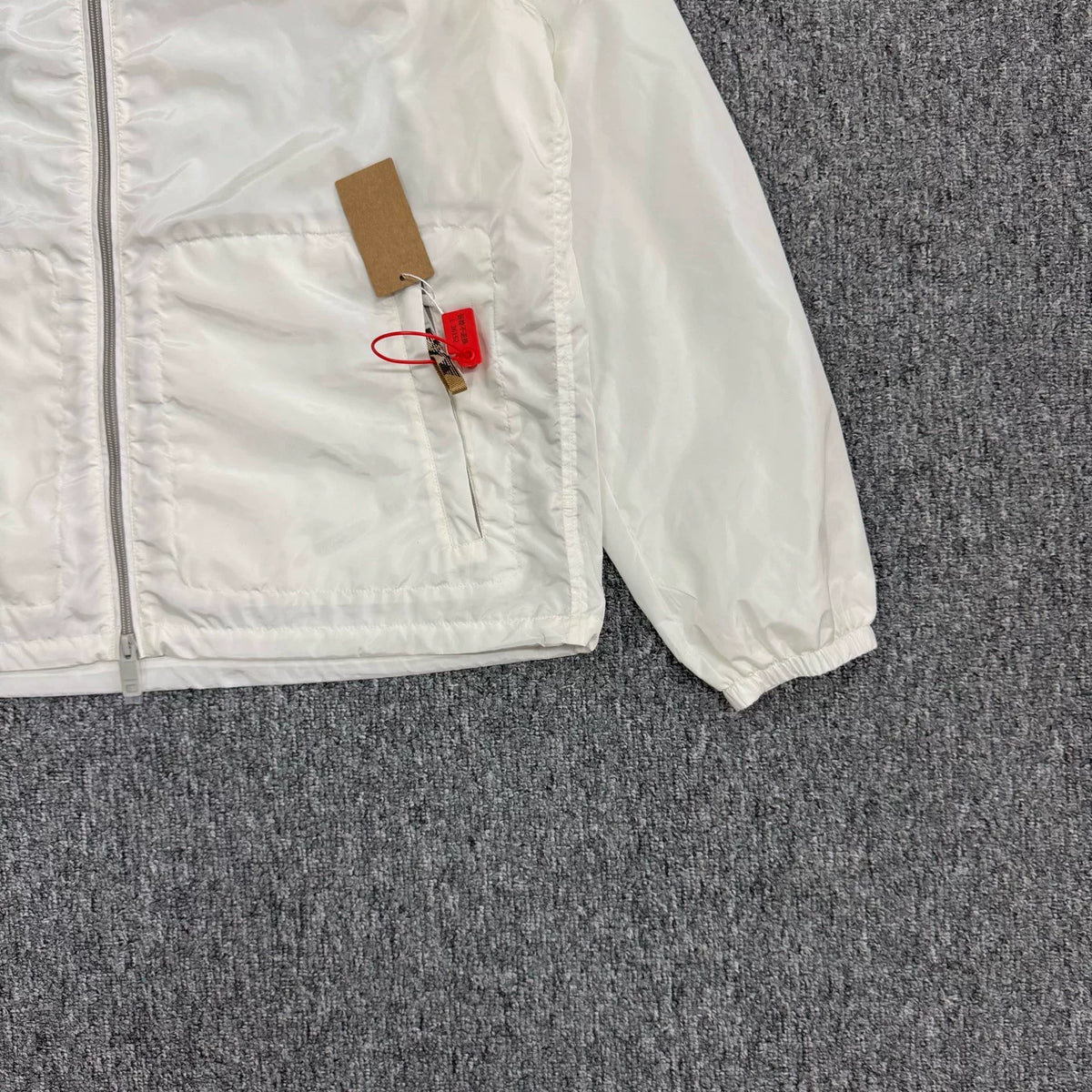 Burberry White Short Trench Coat