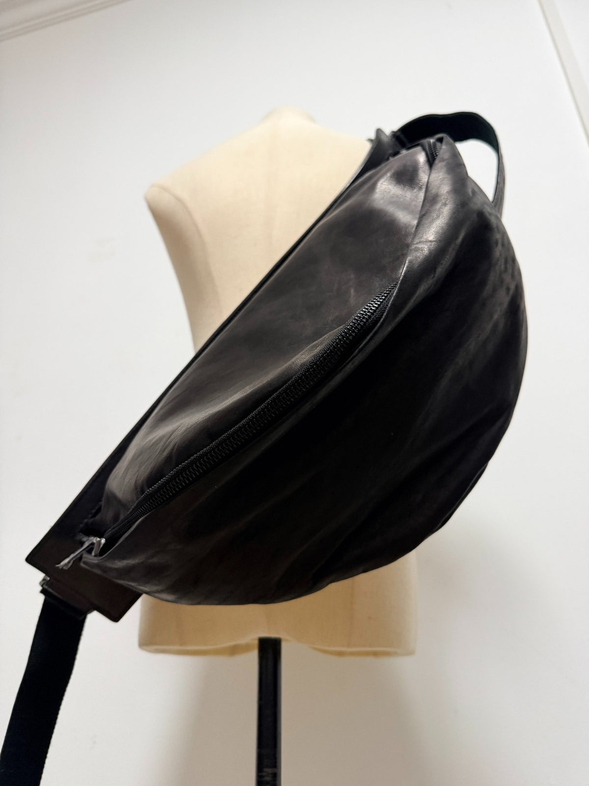 Yohji Yamamoto horsehide backpack shoulder bag