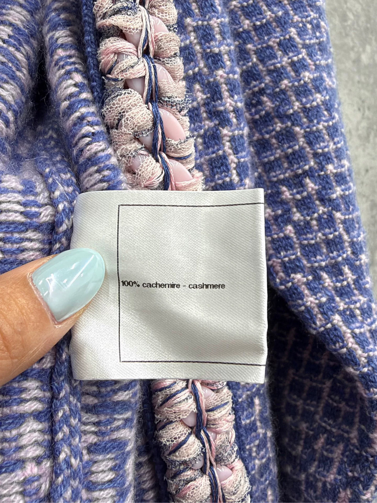 Chanel Heavy Knit Cashmere Cardigan Jacket
