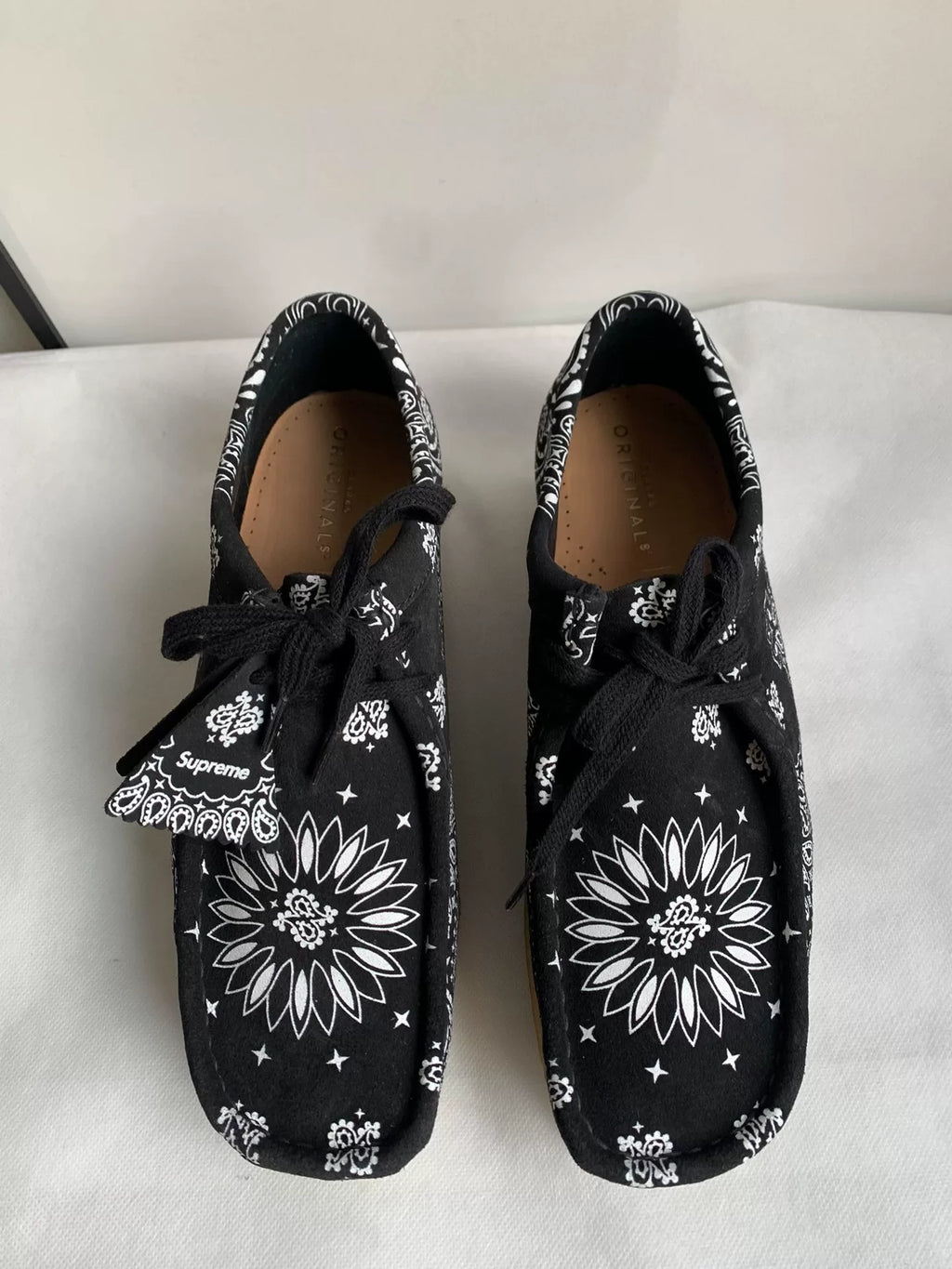 Supreme × Clarks Black Leather Sneakers