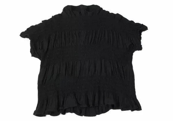 Issey Miyake Vintage Black Lace Pleated Top