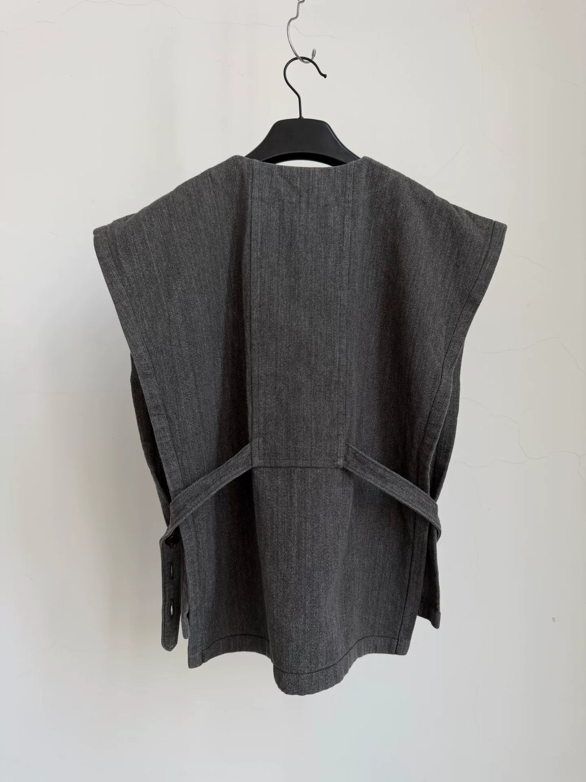 Issey Miyake 1970s Grey Deconstructed Pleated Vest
