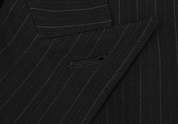 Jean Paul Gaultier Vintage Black Striped Double-Breasted Blazer